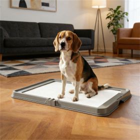 Urine pad holder, dog garbage bin, pet pad, cat litter box, gray
