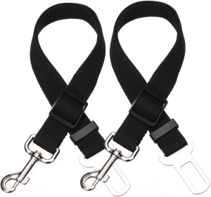 2pcs Pet Dog Cat Car Seat Belt Safety Leash Vehicle Seatbelt Harness (colour: Red, Specification (L * W): 2pcs)